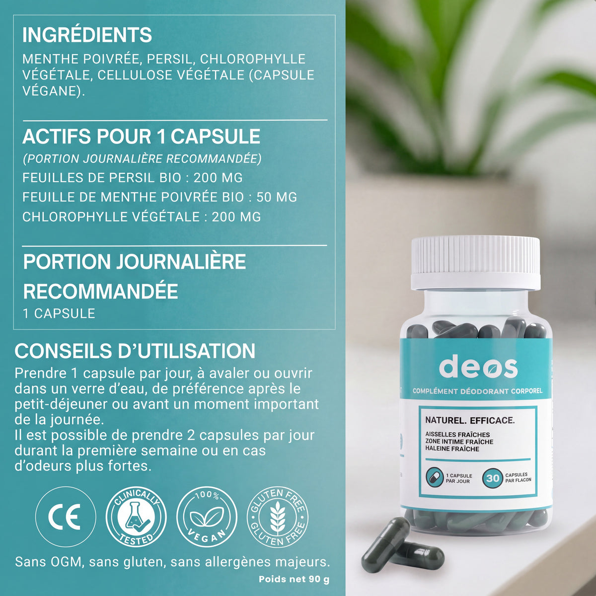 DEOS | COMPLÉMENT ANTI-ODEUR